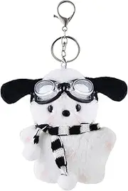 [XLMCWT] Cute Dog Keychain Kawaii Plush Puppy Dog Keychain For Backpack Handbag