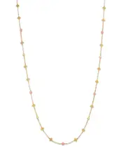Roberto Coin 18K Yellow Gold Principessa Pink Opal & Diamond Statement Necklace, 31