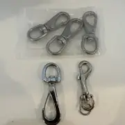 5 Stainless Steel Swivel Eye Snap Hook, (3.5 Inch) Heavy Duty