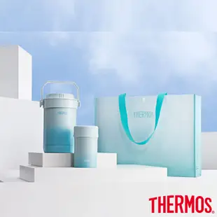 【THERMOS 膳魔師】不鏽鋼真空食物燜燒罐0.5L-秘境藍 (JBN-500-GBL)