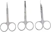 Trim Precision Pcs Stainless Steel Eyebrow Nose Hair Scissors Safe Easy-to-use Beauty Tool