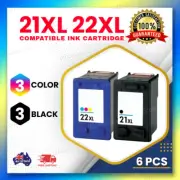 6 Ink Cartridge for HP21 Black + HP22 Colour Deskjet D1460 D1560 F2180 F2275