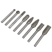 8Pcs/Box 1/4" Shank Double Carbide Rotary Burr Bit Engraving Electrical Tools A