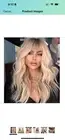 Blonde Wig with Bangs,Dirty Blonde Wavy Wigs Dark Roots 18”