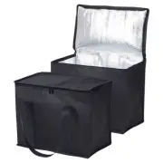 2pcs Insulated Reusable Grocery Bag XL Insulated Thermal Food Bags Zipper