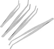 4pcs Stainless Steel Tweezers for Planting Tools Garden Hand Weeding Tool Women's Gardening Accessories Portable Tweezers Set