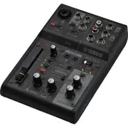 Yamaha AG03MK2 3-Channel Mixer & USB Audio Interface (Black)
