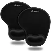 Mouse Pad, 2 Pack Ergonomic Mouse Pads with Comfortable Gel Wrist Rest Suppor...