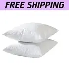 Durable Cotton 20x20 Down Feather Pillow Inserts - 2 Pack for Stylish Decor