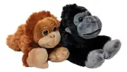 GUS GORILLA & OSCAR ORANGUTAN Mini Flopsie 8" Stuffed Animal Plush by Aurora
