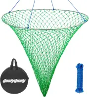 Bridge and Pier Fishing Net Foldable Drop Net for Pier Fishing with Rope Landing