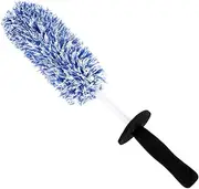16Inch Car Wheel Cleaning,Tire Brush Detailing Valeting Non, Scratch Motorbike Rim Care, Metal Free Microfiber Wheel Cleaner Brush for Wheel and Rim Detailing (1Pcs)
