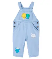 [Stella McCartney Kids] Stella McCartney Kids Baby printed denim overalls M 24 blue