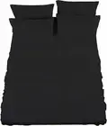 Raymond Waites 4 Piece Sheet Set, Cotton Rich, 400-Thread Count, Black, King She