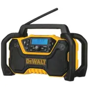 DEWALT Bluetooth Radio 20V MAX Cordless 6-Presets Durable Roll-Cage w/ Antenna