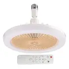 Aromatherapy Ceiling Fan with LED Light Remote Control (Yellow Large Remote)