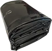 Heavy Duty Black Pond Liner 0.13mm HDPE Waterproof Fish Pond Underlay for Koi Ponds, Water Features, Garden Landscaping - 1x6m, 3x7m, 4x4m, 5x8m, 6x10m(5x7m(16.4x23ft))