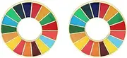 [GFLPO] Sustainable Development Goals Brooch,United Nations SDGs Pin Badge,Rainbow Brooch Lapel Pin,Cute Enamel Pin for Backpack Clothing Hat Decoration