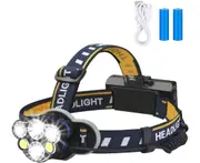 8 Modes Waterproof Flashlight Head Lights Rechargeable Headlamp