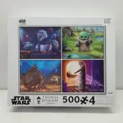 Star Wars 4 Jigsaw Puzzles by Thomas Kinkade Studios Four Mandalorian 2000 Pcs