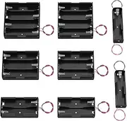 DAIERTEK 18650 Battery Holder with Wire 3.7V 1 18650 Battery Holder, 7.4V 2 18650 Battery Holder, 11.1V 3 18650 Holder, 14.8V 4 18650 Holder Box 2 for Each Type -Total 8Pcs