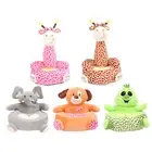 Baby Toddler Support Seat Kids Stuffed Animal Sofa Chair Soft Plush Cushion Sofa