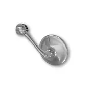 HIGHSIDER CLASSIC handlebar end mirror, silver