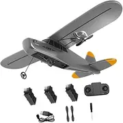 Toyvian 1 Set Fixed Wing Airplane for Beginners Glider with Lights Includes Batteries Present for Adults Stable Control System for Excellent Flight Experience