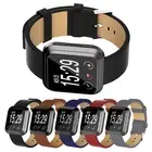StrapsCo Genuine Leather Watch Band Strap for Fitbit Versa / 2 / Lite