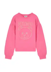 Moschino Kids Logo-embellished Stretch-cotton Sweatshirt (10-14 Years) - Pink - 10YR (10 Years) 10YR (10 years)