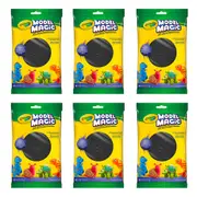 6x Crayola Kids/Childr Creative Model Magic Squishy Modeling Material 113gms BLK