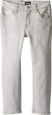 Hudson Kids Boy's Jagger Slim Straight Five-Pocket in Tabby Grey Sz. 7