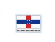 Patch badge iron on glue flag country AB betherlands antilles