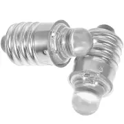2 Pcs Flash Light Led Bulb Screw in Mini Flashlight Bulbs 3v