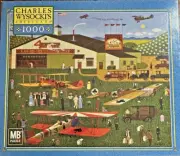 Charles Wysocki's Americana Four Aces Flying School 1000 pieces Puzzle 2003 New