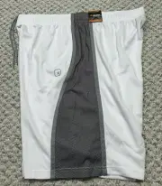 NWT AND1 Men’s Score The Hook-Up 11” Basketball Shorts White Gray 3XL