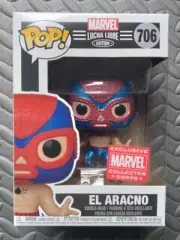 *Metallic* El Aracno (Spiderman) Marvel Funko Pop Collector Corps Exclusive #706