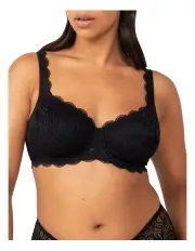 [Triumph] Essential Lace Balconette Underwire Bra in Black