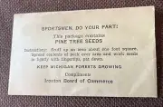 Vintage Unopened- Ironton, Michigan Board of Commerce - Pine Tree Seeds