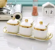 Ceramic Spice Jar Seasoning Pot Sturdy Stylish Condiment Container Kitchen Spice