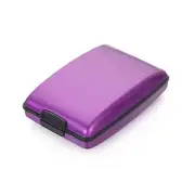 RFID Blocking Aluminum Wallet Clip Secure and Stylish Card Holder for 6 Cards