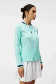 Free Shipping! Brand New 2024 J.Lindeberg Women's Leonor Mid Layer: Aruba Blue