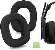 Geekria Comfort Mesh Fabric Replacement Ear Pads for Astro A40 TR Headphones Ear Cushions, Repair Parts (Black)