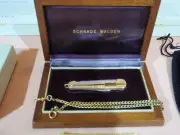 1946 SCHRADE-WALDEN CUTLERY CORPORATION SOLID 14K GOLD PENKNIFE . With Gold Fob