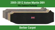 Lloyd Berber Small Trunk Carpet Mat for '05-12 Aston Martin DB9 w/British Flag (for: Aston Martin)