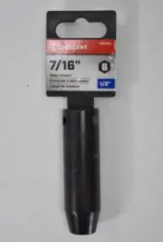 Crescent Deep Impact Socket 6 Point x 1/2" Drive x 7/16" CIMS20N Black Phosphate