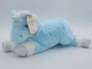 Baby Ganz 15” Whimsy Unicorn Blue Rattle Plush Soft Baby Toy BG4544 NEW NWT