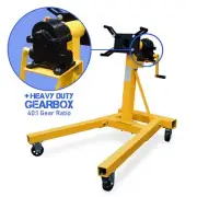 Industrial Quality Folding Engine Stand with GEARBOX 2000lb Workshop 907kg motor