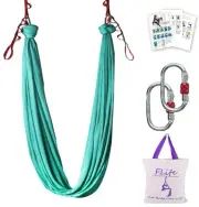 Aerial Yoga Hammock 5.5 Yards Premium Aerial Silk Fabric Yoga Swing for Antig...