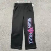NEW Disney's Marvel Black Panther Sweatpants Girls XS (4-5) Graphic LOGO NWT